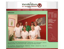Tablet Screenshot of kleintierpraxis-dr-stoessel.de